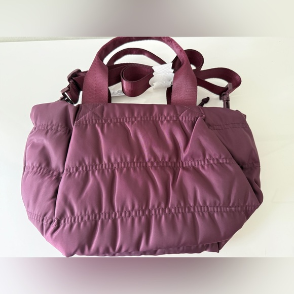 New OLD NAVY Lil' Puff Active Tote Dark Sepia Bag Handbag - Picture 4 of 7